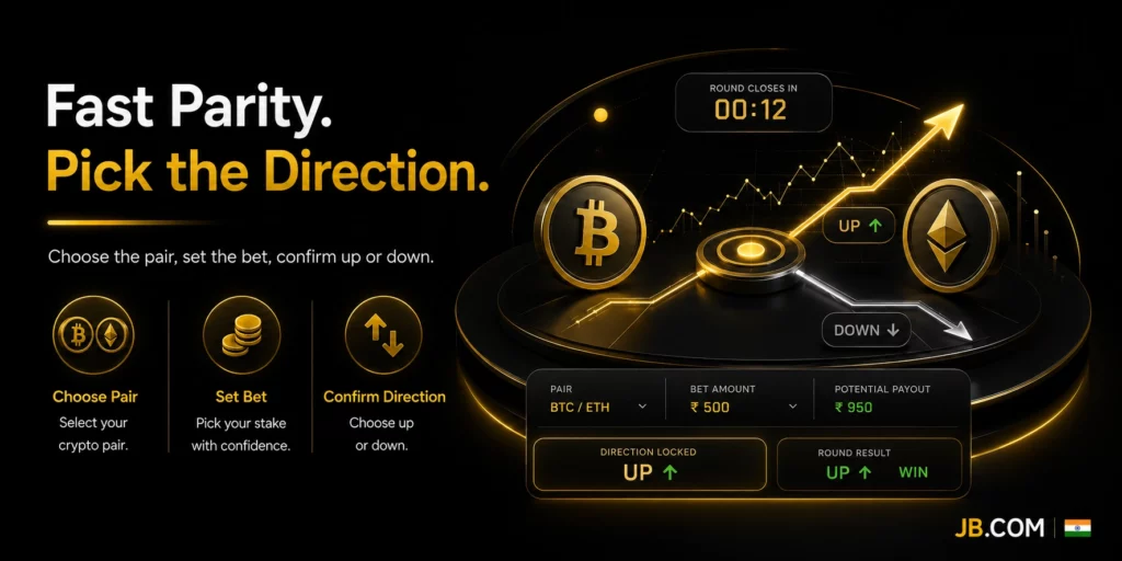 JB.COM crypto direction game tailored to India